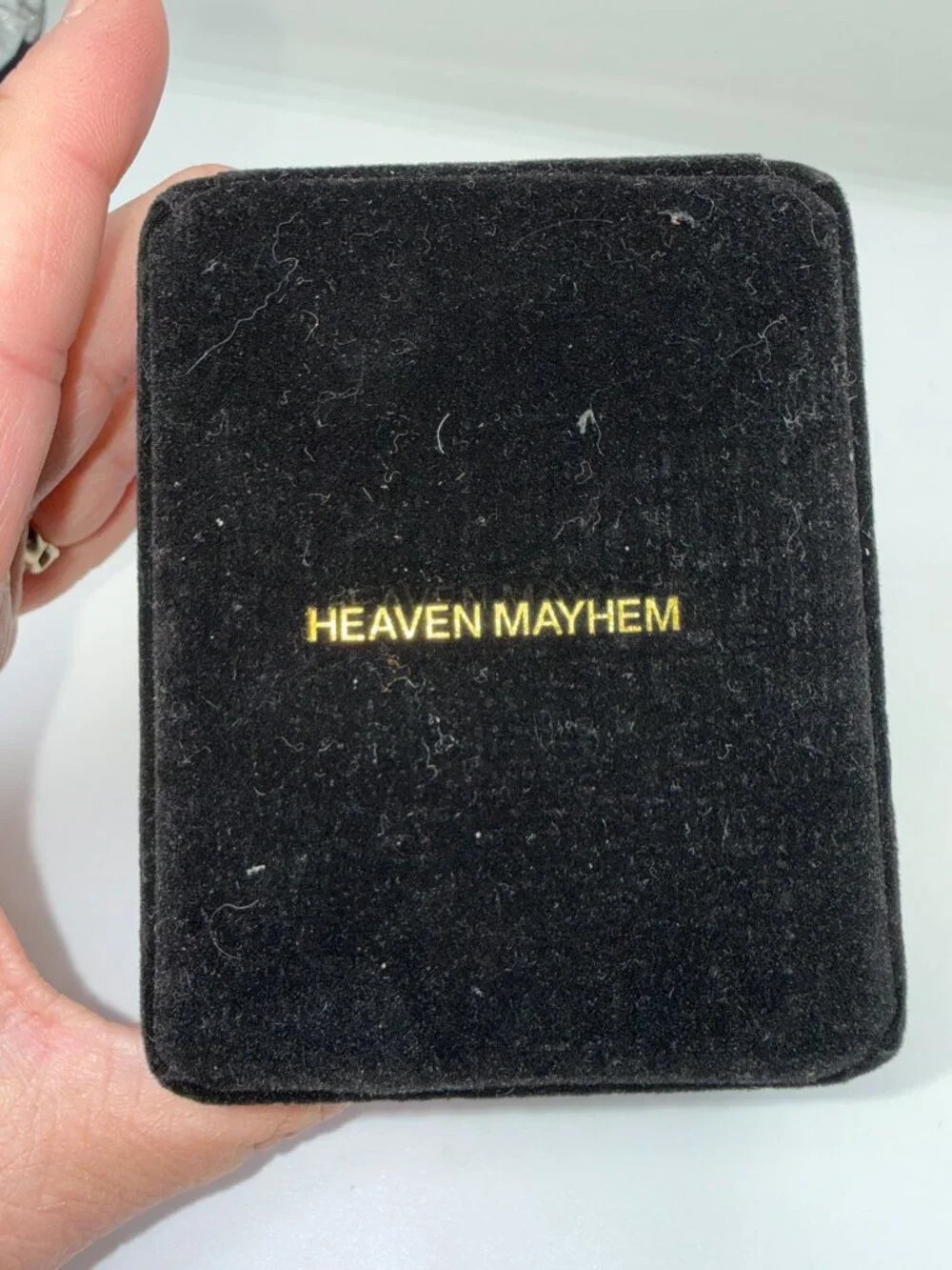 Heaven Mayhem Gold Tone Oval Watch Like New Working